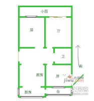 平利里2室1厅1卫69㎡户型图