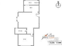 公园北里1室1厅1卫户型图