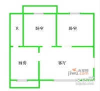 世纪花园2室1厅1卫109㎡户型图