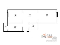 新乡宁里2室1厅1卫62㎡户型图