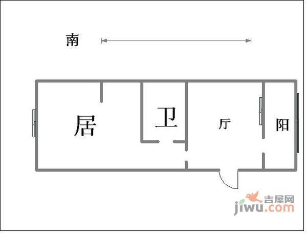 荣兴公寓1室1厅1卫80㎡户型图