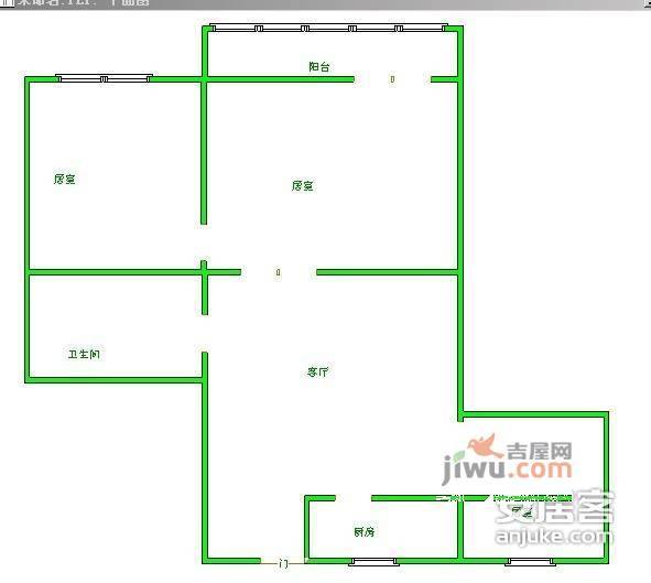 万科城市花园3室1厅1卫157㎡户型图