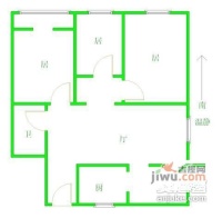 万科城市花园3室2厅1卫157㎡户型图