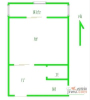 惠州里1室1厅1卫户型图