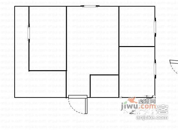 詹滨西里社区3室2厅1卫140㎡户型图