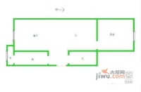 怡安温泉公寓1室1厅1卫55㎡户型图