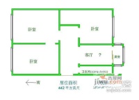 横江里3室1厅1卫78㎡户型图
