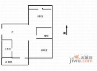 天大六村2室1厅1卫60㎡户型图