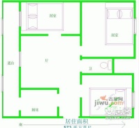 秀丽园3室1厅1卫116㎡户型图