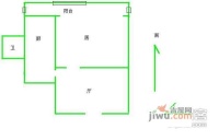 闽侯路小区1室1厅1卫户型图