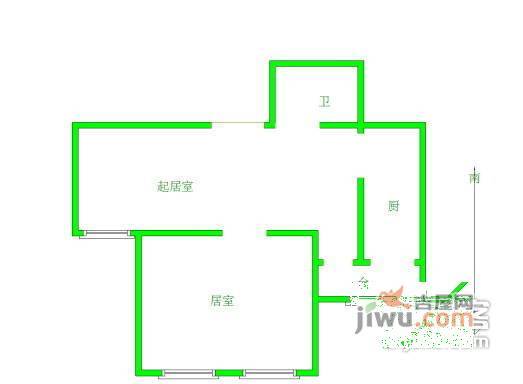 丰盛园1室1厅1卫78㎡户型图