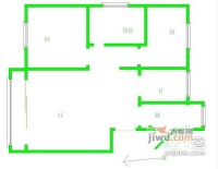 翰林园3室1厅1卫125㎡户型图