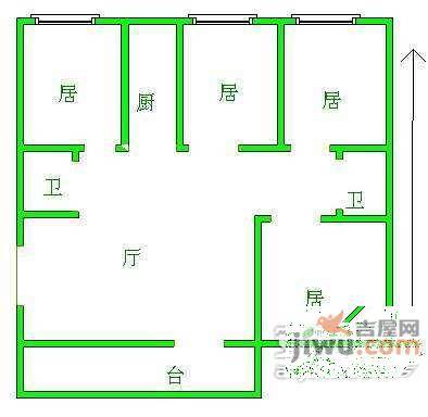 太阳城绿萱园4室2厅2卫225㎡户型图