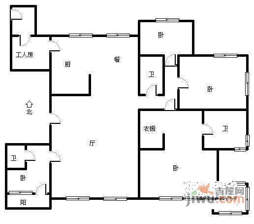 海逸长洲瀚景园4室2厅3卫260㎡户型图