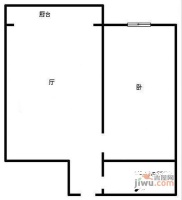 春柳公寓1室1厅1卫73㎡户型图