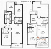 春柳公寓3室2厅2卫186㎡户型图