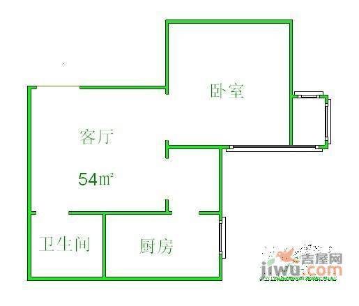 好美嘉园2室1厅1卫82㎡户型图