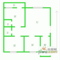 荣庆园4室2厅2卫182㎡户型图