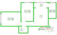 京海公寓2室2厅1卫114㎡户型图