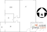 富力城天霖园2室1厅1卫92㎡户型图