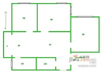 环湖大厦小区3室1厅1卫100㎡户型图