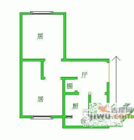 冠云西里2室1厅1卫78㎡户型图