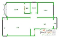 富润里2室2厅1卫112㎡户型图