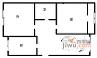 泉江里小区2室2厅1卫92㎡户型图