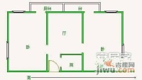 建明里2室1厅1卫62㎡户型图