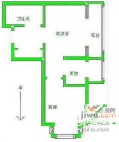 福建北路1室1厅1卫47㎡户型图