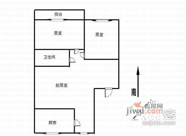 晨曦公寓3室2厅2卫161㎡户型图