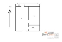 月皎里1室1厅1卫47㎡户型图