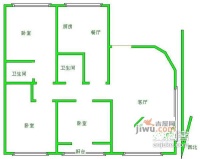 美华大厦3室2厅2卫172㎡户型图