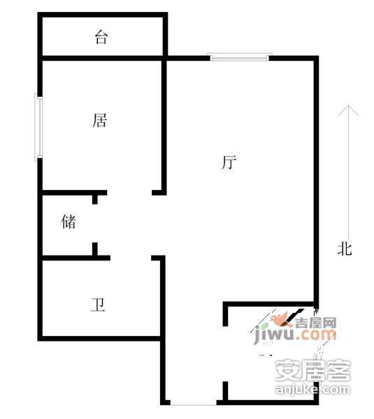 中环公寓2室2厅2卫147㎡户型图