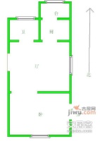 凌研里1室1厅1卫48㎡户型图