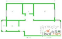 凌研里2室2厅1卫90㎡户型图