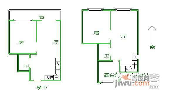 汇贤里2室2厅2卫116㎡户型图