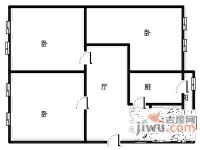 荣迁西里3室1厅1卫85㎡户型图