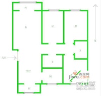 金地格林世界棕榈苑3室2厅2卫156㎡户型图
