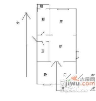 龙禧园2室1厅1卫127㎡户型图