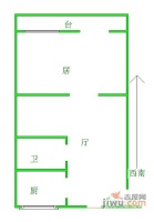 重华南里1室1厅1卫47㎡户型图