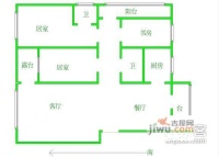 福盛花园3室1厅1卫户型图