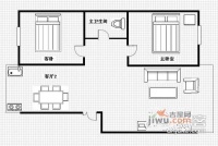 秀茵明居2室1厅1卫98㎡户型图