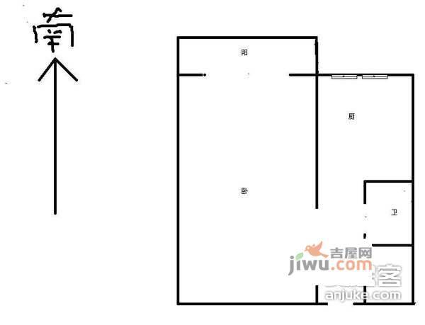 永进楼1室1厅1卫35㎡户型图