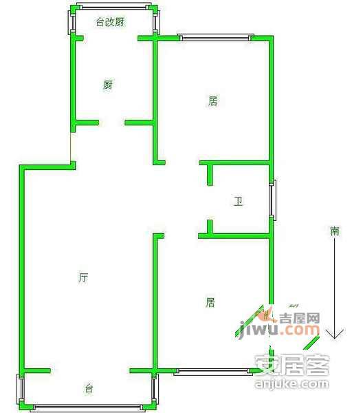 莲安里4室2厅2卫200㎡户型图