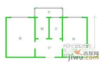 燕园里2室1厅1卫60㎡户型图