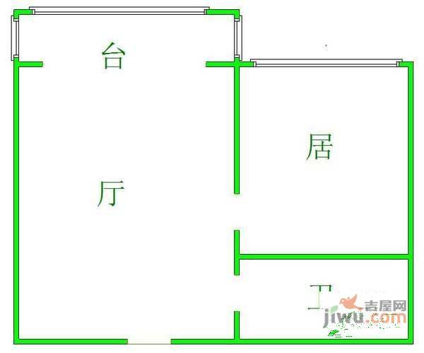 佳丽园1室1厅1卫67㎡户型图