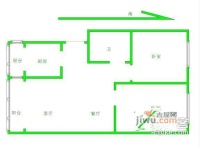滨海龙都2室2厅1卫100㎡户型图