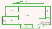毓园2室2厅1卫107㎡户型图
