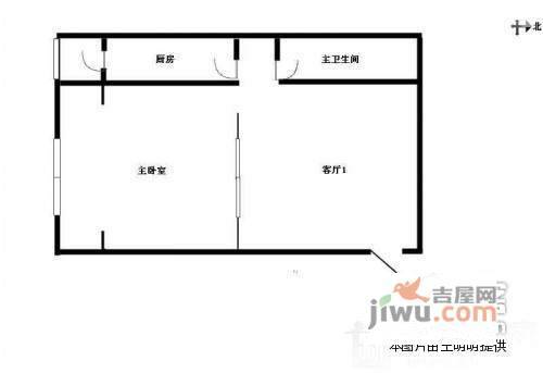 光华巷1室1厅1卫户型图